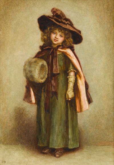 Ready to go out: The Girl with the Muff by Kate Greenaway